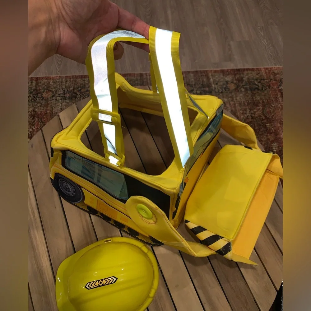Yellow Bulldozer Kids Costume W/ Sound!